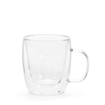 Double-walled borosilicate glass mug, 220 ml main view