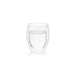 Double-walled borosilicate glass mug, 300 ml transparent colour second view