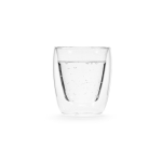 Double-walled glass borosilicate glass, 220 ml transparent colour second front view