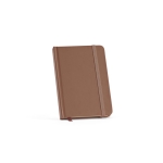 Notebook with lined sheets recycled paper, A6 brown colour