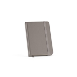 Notebook with lined sheets recycled paper, A6 grey colour