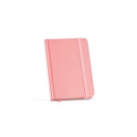 Notebook with lined sheets recycled paper, A6 pink colour