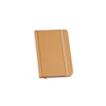 Notebook with lined sheets recycled paper, A6 camel colour