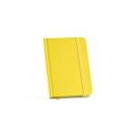 Notebook with lined sheets recycled paper, A6 dark yellow colour