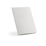 Notebook made from recycled cardboard lined sheets, A4 white colour