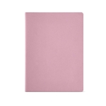 Notebook made from recycled cardboard lined sheets, A4 pink colour front view