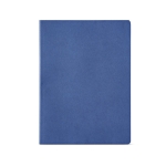 Notebook made from recycled cardboard lined sheets, A4 royal blue colour front view