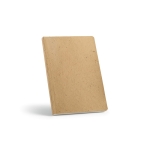 Recycled softcover coconut shell notebook, A5 light brown colour