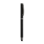 Pen made of recycled steel, black Documental® ink black colour