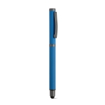 Pen made of recycled steel, black Documental® ink blue colour