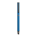 Pen made of recycled steel, black Documental® ink blue colour fourth view