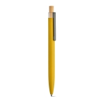 Pen made from aluminium with Dokumental® blue ink yellow colour