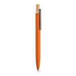 Pen made from aluminium with Dokumental® blue ink orange colour