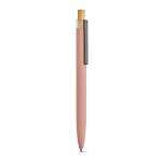 Pen made from aluminium with Dokumental® blue ink pink colour