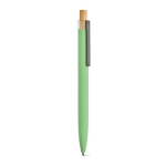 Pen made from aluminium with Dokumental® blue ink light-green colour