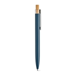 Pen made from aluminium with Dokumental® blue ink navy-blue colour second view