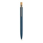 Pen made from aluminium with Dokumental® blue ink navy-blue colour third view