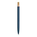 Pen made from aluminium with Dokumental® blue ink navy-blue colour fourth view