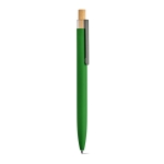 Pen made from aluminium with Dokumental® blue ink dark green colour