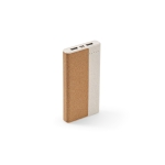 Power bank made of cork wheat straw, 10000 mAh natural colour second view