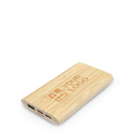 Eco power bank made of bamboo with Type-C port, 10,000 mAh main view