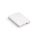 Wireless power bank in different colours, 10,000 mAh white colour