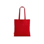 Recycled cotton shopping bag, 140 g/m2 red colour