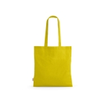 Recycled cotton shopping bag, 140 g/m2 yellow colour