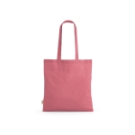 Recycled cotton shopping bag, 140 g/m2 pink colour