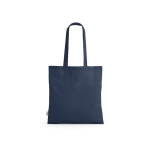 Recycled cotton shopping bag, 140 g/m2 navy-blue colour