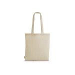 Recycled cotton shopping bag, 140 g/m2 natural colour