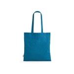 Recycled cotton shopping bag, 140 g/m2 light blue colour