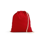 Ecological drawstring bag, 140 g/m2 red colour