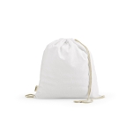 Ecological drawstring bag, 140 g/m2 white colour