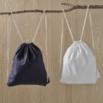 Ecological drawstring bag, 140 g/m2 white colour ambient view