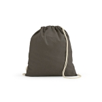 Ecological drawstring bag, 140 g/m2 grey colour