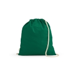 Ecological drawstring bag, 140 g/m2 green colour