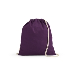 Ecological drawstring bag, 140 g/m2 violet colour