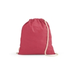 Ecological drawstring bag, 140 g/m2 fuchsia colour