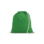 Ecological drawstring bag, 140 g/m2 light-green colour