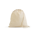 Ecological drawstring bag, 140 g/m2 natural colour