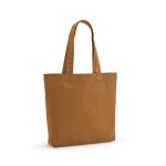 Bag made from recycled cotton and RPET, 180 g/m2 brown colour