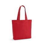 Bag made from recycled cotton and RPET, 180 g/m2 red colour