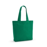 Bag made from recycled cotton and RPET, 180 g/m2 green colour