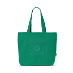 Bag made from recycled cotton and RPET, 180 g/m2 green colour