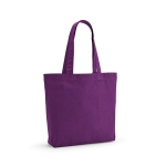 Bag made from recycled cotton and RPET, 180 g/m2 violet colour