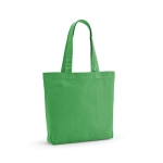 Bag made from recycled cotton and RPET, 180 g/m2 light-green colour