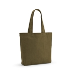 Bag made from recycled cotton and RPET, 180 g/m2 military green colour