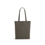 Bag recycled cotton and RPET, 220 g/m2 grey colour front view