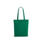 Bag recycled cotton and RPET, 220 g/m2 green colour front view